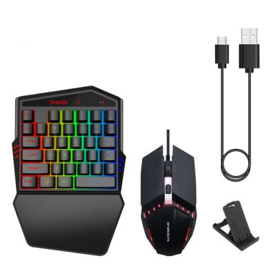 China Amazon 2022 Hot Selling Mini Mechanical Gaming Led Keyboard and Mouse Gamer Kit K99 Single Combo Gaming Keyboard and Mouse MGA4 for sale