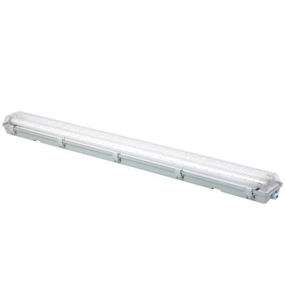 China Warehouse T8 Fluorescent Lamp IP65 Tri-proof Led Linear Light 2x18w 2x36w 18W 36W 58W 72W 60cm 120cm 150cm for sale