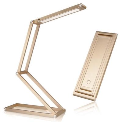 China Modern Folding USB Mini Led Desk Table Lamp Rechargeable New Design Modern Creative Aluminum Metal Fashion for sale