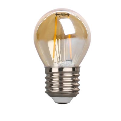 China Desktop 220V 2w 4w Clear Glass Globe G45 Led Filament Light Bulb for sale