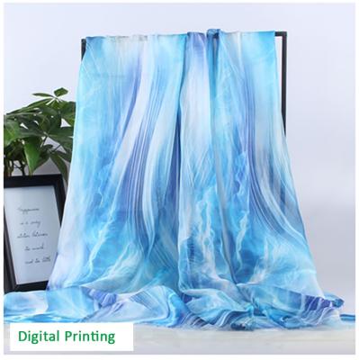 China Georgette Chiffon Fabric Factory Price Custom 100% Shrink-Resistant 75D Polyester Crepe Pearl Printed Chiffon Fabric for sale