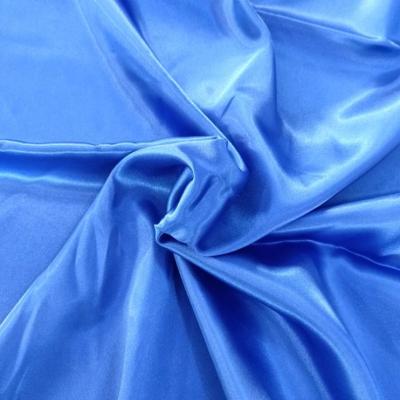 China Free Sample Colors Polyester Woven Satin Fabric Customized Super Soft High Quality Satin Fabric Anti-Static for sale