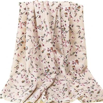 China Manufacturer Shrink-Resistant High Quality Chiffon Fabric Chiffon Printed Fabric For Dress Chiffon Floral Print Fabric for sale