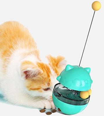 China Cat Toy Cat Dancers Slow Feeders Viable Interactive Toy Cat Tumbler Double Track Ball for sale