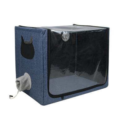 China Cough Disease Health Care Box Pet Viable Atomization Collapsible Pet Bathing Treatment Drying Box for sale