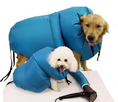 China New Viable Portable Super Absorbent Folding Dog Pet Drying Bag Drying Hair Dryer for sale