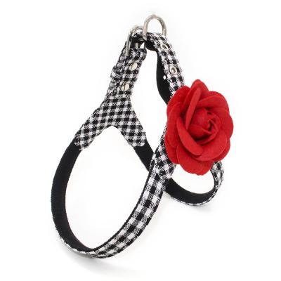 China Eco-Friendly Sustainable Fashion Design Flower Pet Collar Belt Decorated Adjustable Dog Collar for sale