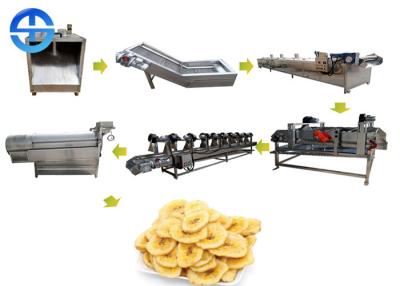 China Vollautomatische Banane bricht Fertigungsstraße-Bananen-Chip-Fertigungsstraße ab zu verkaufen