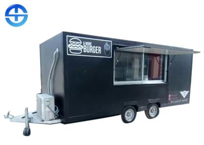 China FRP 2.2m SS201 Double Layer Steel Plate Mobile Food Trailer for sale