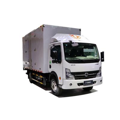 China China manufacturer Dongfeng light load 4m iron plate box van delivery automatic electric truck 5995x2100x2890/3090 mm for sale