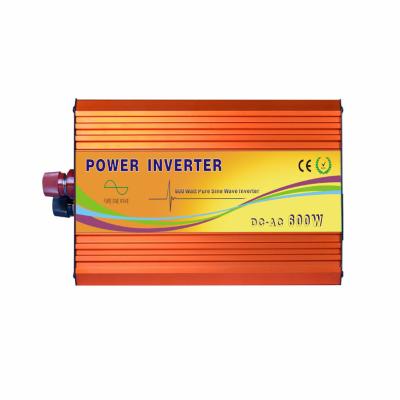 China 12v 24v 48v dc to ac 110v 120v 220v 230v 240v pure sine wave off grid power 600 watt solar inverter 35*19*12cm for sale