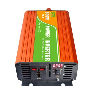 China Intelligent DC/AC Power 12 24 Volt 220 Volt 240 Volt Output 600W Inverter 350/200/130MM for sale