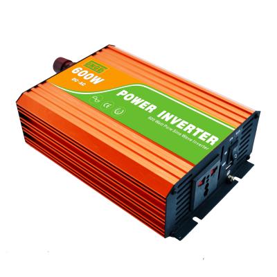 China Home Solar Power System Peak Power 600W 1200W High Frequency DC To AC Pure Sine Wave Solar Power Inverter With US Standard Plug for sale