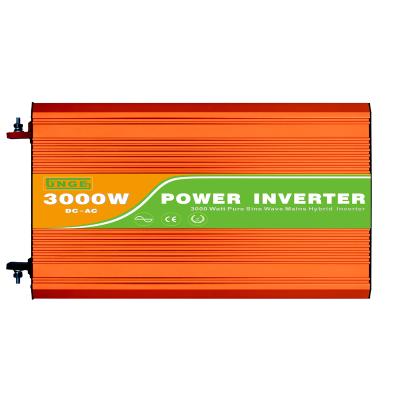 China 3000 watts 24v dc 220v ac pure sine wave solar hybrid inverter power 3000w 422*216*153MM for sale