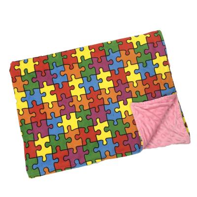 China Wearable super soft custom baby kids adult minky blanket for sale