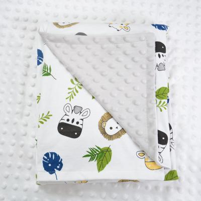 China Cotton Wearable Western Fleece Blanket Floral Minky Saddle Blanket, Baby Blanket Minky Stitch for sale