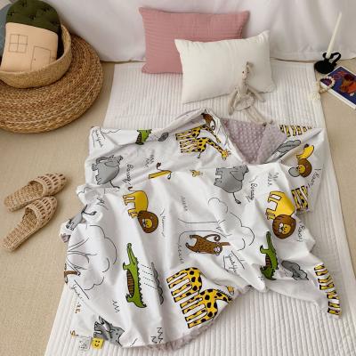 China Kids Soft Cozy Soft Warm Adult Baby Minky Blanket, Baby Blanket Fake Minky for sale