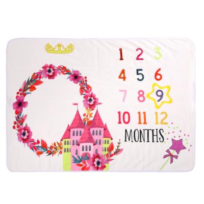 China Wholesale Portable Photography Baby Milestone Newborn Blanket For Baby for sale