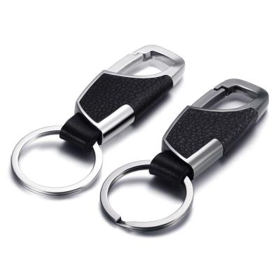 China New High Quality Leather KeyChains Leather Trim Keychains For Car Chaveiro Key Chains Rings Holder Innovative For Man Best Gift for sale