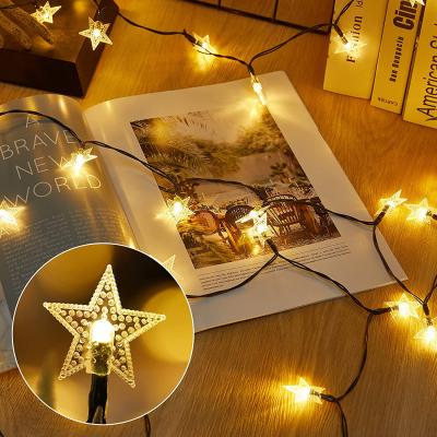 China Hot Selling Mordern Hot Sale USB Star Fairy Ramadan Light Window Led Curtain Star Moon Moon String Light for Room Festival Christmas Decoration for sale