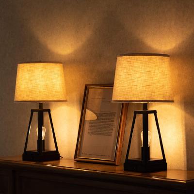 China Industrial Home Industrial Luxury Modern Touching Light Double Control Dimmable Hotel USB Table Fill Lamps for sale