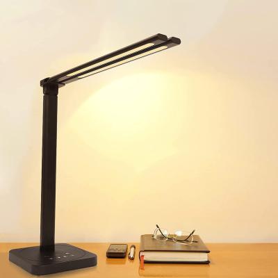 China Adjustable 10W 3 Stages Dimming CCT Variable Delay LED Desk Lamp Reading Desk Bedside Table Lamp ON/OFF for sale