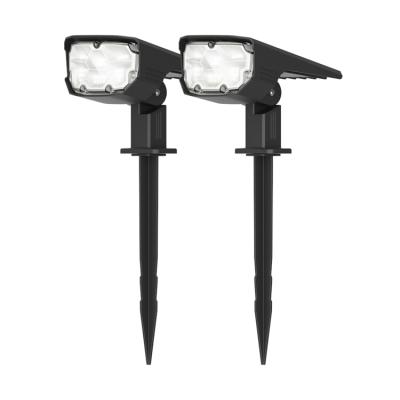 China Outdoor Garden Light 2 120 Degree Rotation 2Pack 43 Solar LED Floodlights Landscape Light Garden Patio Porch Path Deck Yard for sale