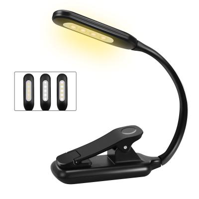 China Portable Creative USB Led Mini Portable Book Clip Light LED Eye Protection Fill Desk Lamp for sale