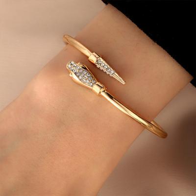 China Unique Thin Snake Bracelet Diamond Snake Bracelet Bangle Cuff Luxury Snake Bangle Simple Unique Jewelry FASHIONABLE Jewelry for sale