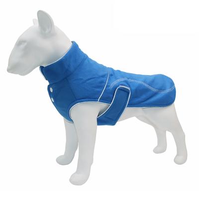 China New Stocked Pet Clothes Autumn And Winter Warm Big Dog Clothes Shaker Lint Dog Cotton Reflective Dog Clothes for sale