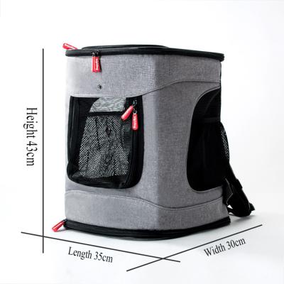 China Portable Outdoor Breathable Stored Travel Bag Carrier Saddle Raising Pet Carrier Dog Backpack for sale