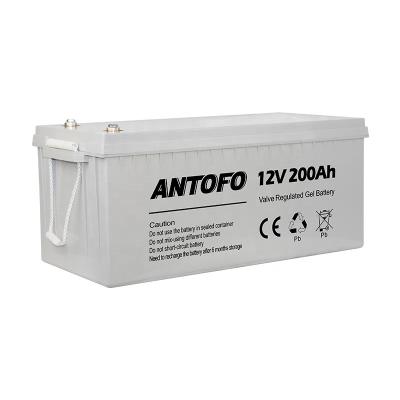 China High pure lead cycle battery 200ah 12v gel 12v deep lead acid rechargeable lead acid battery for sale