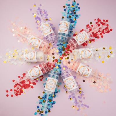 China Cartoon Mini Kid Confetti Shooters Poppers Gun Glitter Air Compressed Party Supplies Birthday Wedding for sale