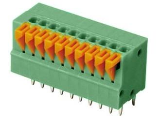 China 02-24 poles Screwless Terminal side push botton| Pitch: 2.54mm | Part No.601-2-2.54/5.08 for sale