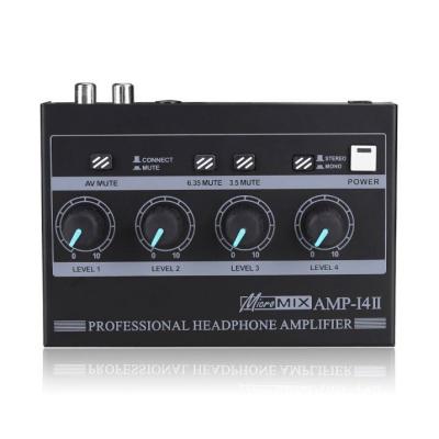 China Disco\bar\club\home Aqida RCA to RCA 4 in 1 Mini 4 Way Passive Audio Signal Stereo Four Channel Mini Sound Mixer for sale