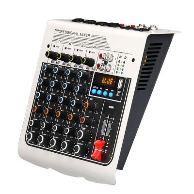 China Best Selling Portable Audio Console 6 Channel Product 6 Channel Audio Mixer 6 Channel Audio Mixer for Home Recording and Live Streaming for sale