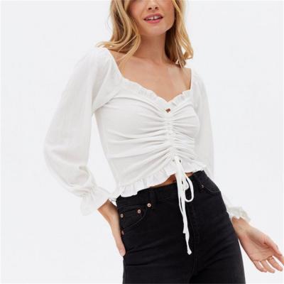 China China Manufacturer High Quality Anti-Wrinkle 2021 Fashionable Women Tops Women Crop Tops for sale