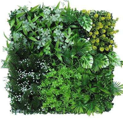 China YADE Plastic Grass Wall Panels Landscape Outdoor Decoration Artificial Plant Wall Backdrop For Home Artificial Grass Wall for sale