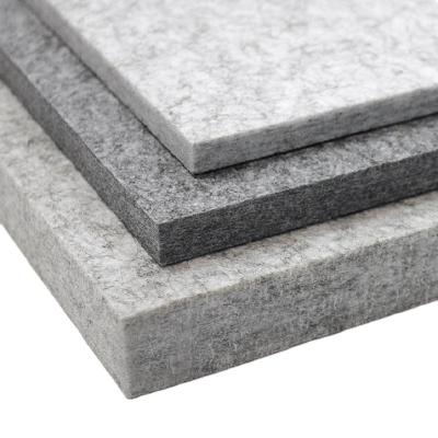 China Highly Efficient Sound Absorption Soundproof Polyester Felt Acoustic Wall Panel PET Easy Cut Acoustic Panel for sale