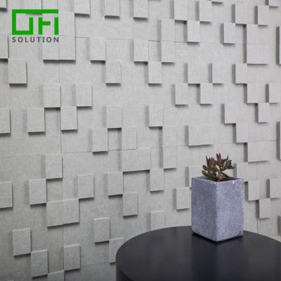 China Highly Effective Sound Absorption In 9mm PET Acoustic Panels Polyester Solution Acoustic Panels Office Stock Acoustic Material for sale