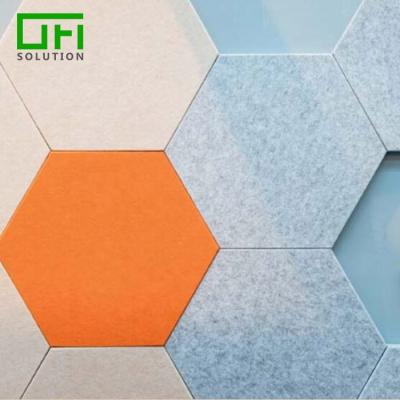 China Highly Efficient Sound Absorption 9MM Pro-Environment PET Acoustic Felt Acoustic Panels 100% Polyester Panel Soundproofing Material PET for sale