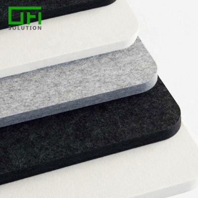 China Hot Selling Highly Efficient Sound Absorption 9mm Thickness Eco-friendly Recycle Material Soundproof Polyester Acoustic Felt Panel for sale