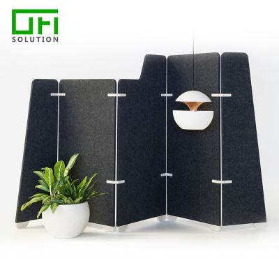 China Highly Efficient Sound Absorption Acoustic Room Dividers Recycle Polyester Fiber Acoustic Panel for sale