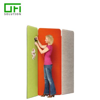 China Acoustic Compartment Sound Absorb 100% Recycle Polyester Acoustic Partition PET Acoustic Panels Acoustic Compartment for sale