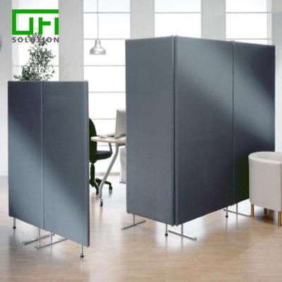 China Highly Effective Sound Absorption PET Soundproof Screen Acoustic Partition Panels Privacy Polyester Compartment Partitions for sale