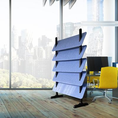 China Highly Effective Sound Absorption High Quality Acoustic Panels Sound Acoustic Panel Polyester Acoustic Office Partition for sale