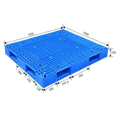 China Recyclable used/new reversible 120x120 euro stacking plastic pallets/dual side heavy duty plastic pallet with factory price for sale