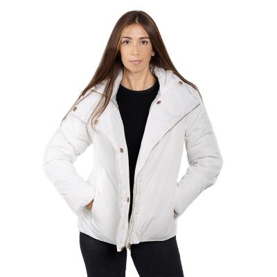 China High Quality Windproof Winter Down Warm Stripper Jacket Zipper Ladies Down Jacket for sale