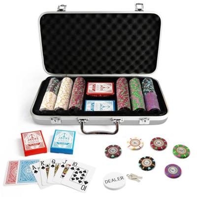 China Clay 300pc Casino Clay Poker Chips Mint Set for sale