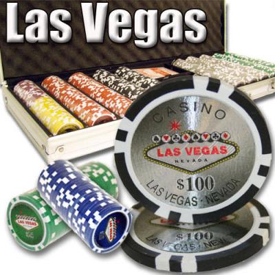 China NEW 500 PC Clay Las Vegas 11.5 Gram Clay Poker Chips Set Aluminum Case Pick Your Chips for sale